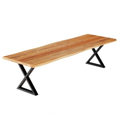 Table en bois d'acacia 120"