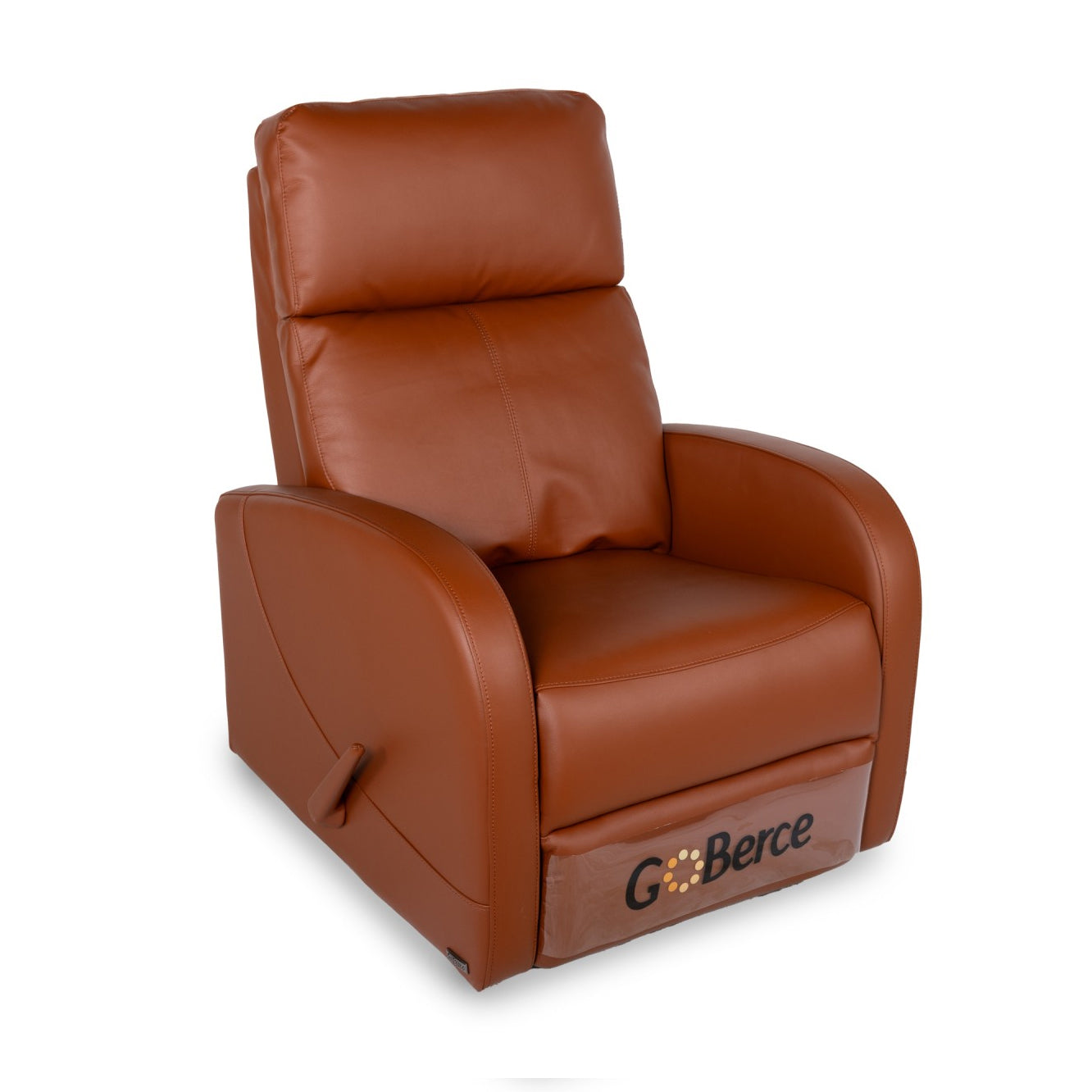 Fauteuil berçant, pivotant et inclinable en cuir