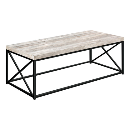 Table de centre en faux bois taupe 22x44x17