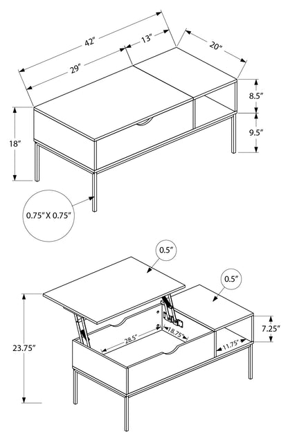 Table ajustable en hauteur