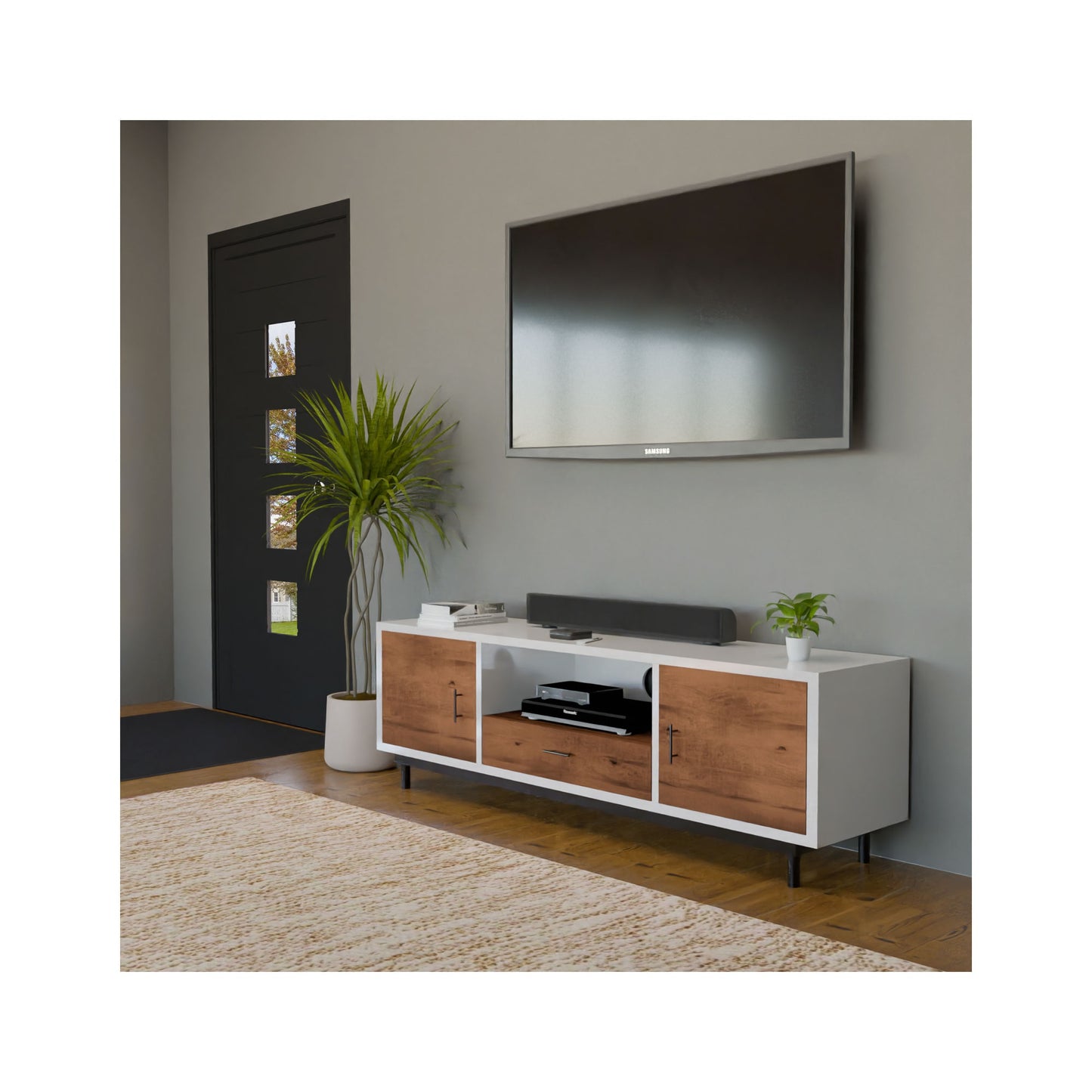 Meuble TV 70'' en acacia