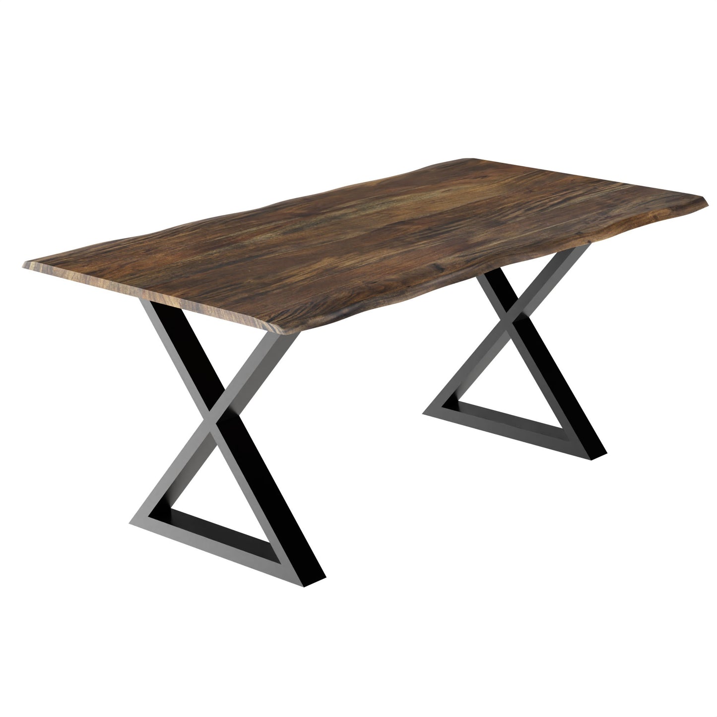 Table en acacia foncée 67"